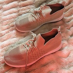 Danskin Women's Knit Sneakers - Beige